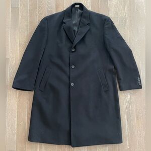 Jos. A. Bank Men's 100% Cashmere Black Coat 44S